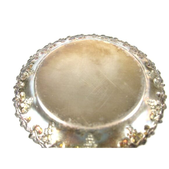 S Metall Set Of 6 Vintage Silver Plated Coasters Grape Sweden Vintage - Picture 6 of 10